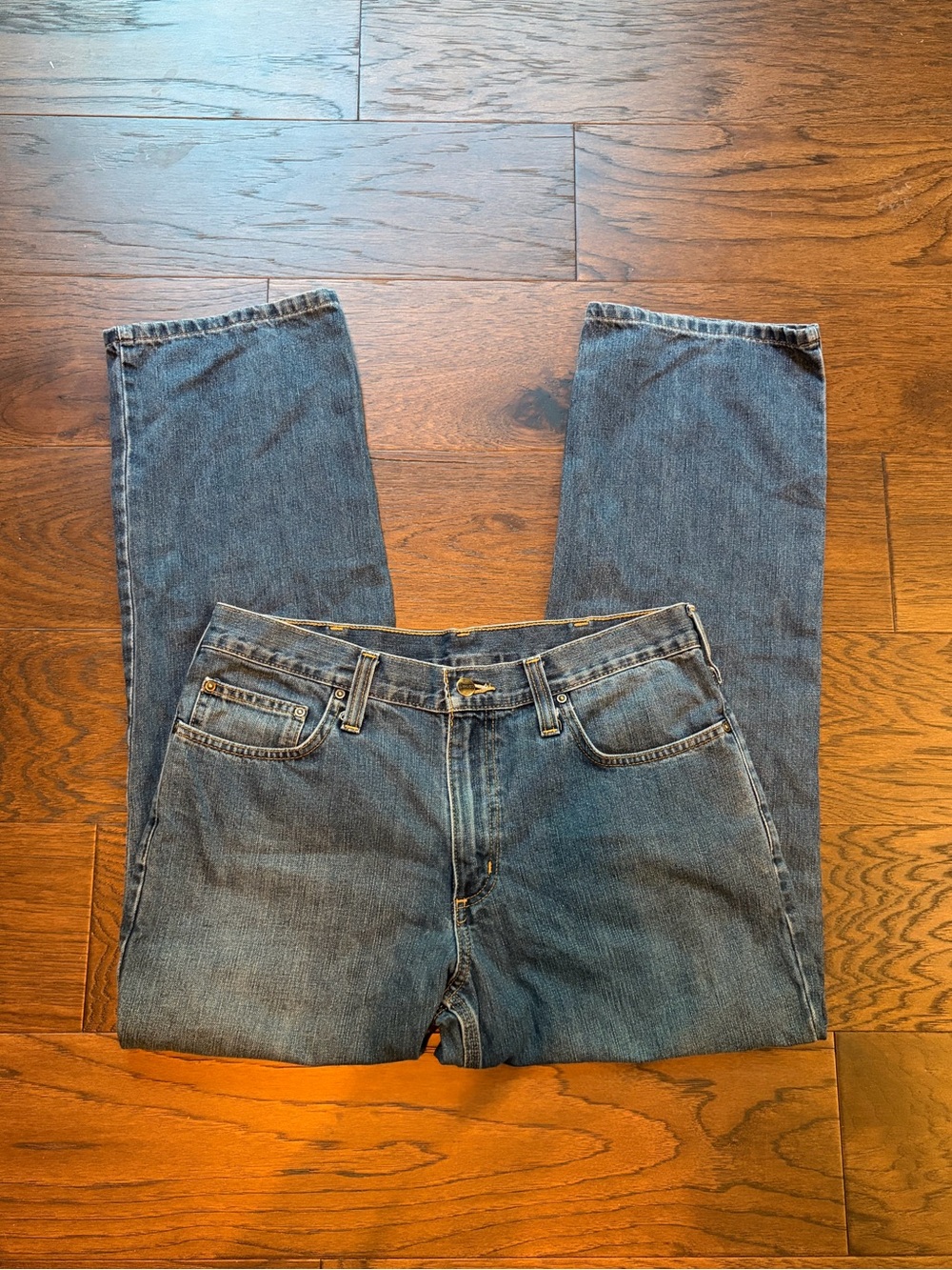 Carhartt Men’s Relaxed Fit Blue Denim Jeans